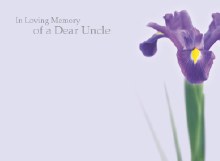 In loving memory of a dear uncle florist cards x 9