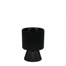 Ceramic Pot 11.5cm x 16cm Black