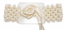 Corsage Ivory pearl wristlet