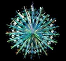 Irridescent Foil Fan 18"