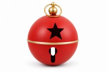 Large Christmas Rustic Bell 25cm