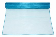 Turqouise organza fabric 40cm(approx) x 10m