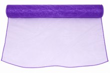 Purple organza fabric 0.4m x 10m