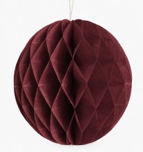 Paper Honeycomb Buable Burgundy 20cm