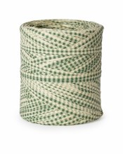 POLY RAPHIA GREEN/CREAM GINGHA