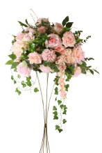 Additional picture of Pre Decorated Wedding Centrepiece 55cm Pink