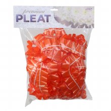 Florist Ribbon Poly Pleat Orange 50mm x 10m