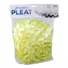Florist Ribbon Poly Pleat Yellow 50mm x 10m