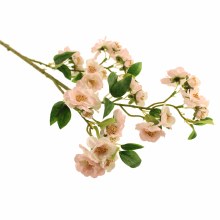 Faux Blossom Stem Pale Pink 76cm