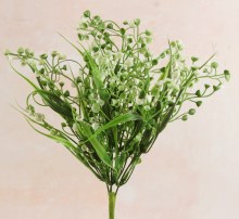 Faux Lily Of The Valley Bunch White 35cm