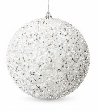 Christmas Bauble White Large 15cm