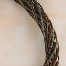 Additional picture of Natural Brown Wicker Wreath Ring 40cm