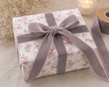Additional picture of Velvet Ribbon Pale Mauve 38mm x 10Yards