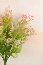 Additional picture of Artificial Wild Flower Bunch Peach 39cm