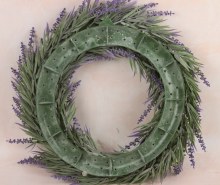 Additional picture of Faux Lavender Wreath 40cm