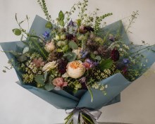 Additional picture of Frosted Florist Cellophane Wrap 80cmx80m- 50 micron bouquet wrapping film Blue