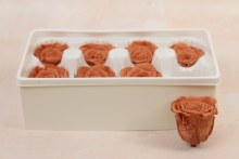 Additional picture of Preserved Roses( Box of 8) 6cm Mocha