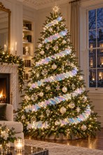 Additional picture of Iridescent Garland 10cm Wide 3m Length x 2
