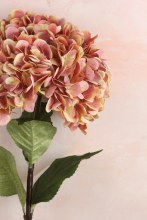 Additional picture of Artificial Hydrangea Stem Blush Pink 74cm