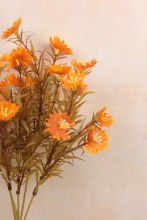 Additional picture of Artificial Daisy Bunch 30cm- Faux Daisy Spray (5 Stems) Orange