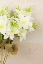 Additional picture of Artificial Alstromeria Bunch 36cm Ivory