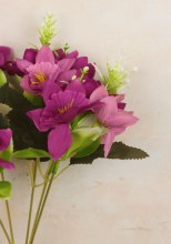 Additional picture of Artificial Alstromeria Bunch 36cm Plum
