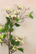 Additional picture of Artificial Berry Stem 61cm Ivory/Green