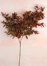 Additional picture of Artificial Autumn Leaves Stem 68cm- Faux Foliage Spray