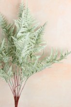 Additional picture of Artificial Frosted Fern Bunch 48cm
