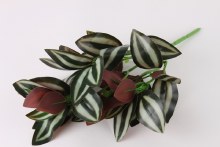 Additional picture of Artificial Tradescantia Leaves Bunch 28cm