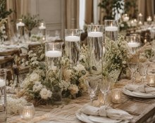 Additional picture of Floating Candles Large White x 8 Pcs