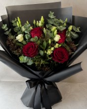 Additional picture of Frosted Florist Cellophane Wrap 80cmx80m- 50 micron bouquet wrapping film Black