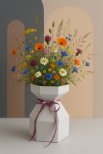 Additional picture of Gathered Florist Vase Grey Large x 10