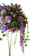 Additional picture of Pre Decorated Wedding Centrepiece 55cm Lilac/Purple