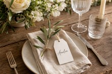 Additional picture of Wooden Tags White x 6 9cm