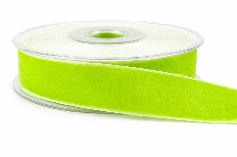 Velvet Ribbon 25mm x 9m Green