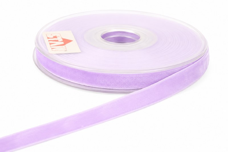 Velvet Ribbon 10mm x 9m Lilac