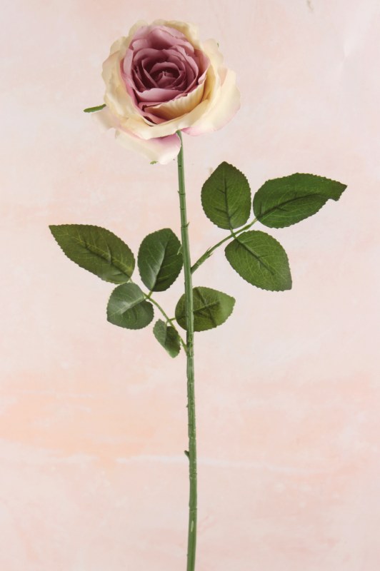 Picture of Faux Single Stem Rose Vintage Pink 63cm