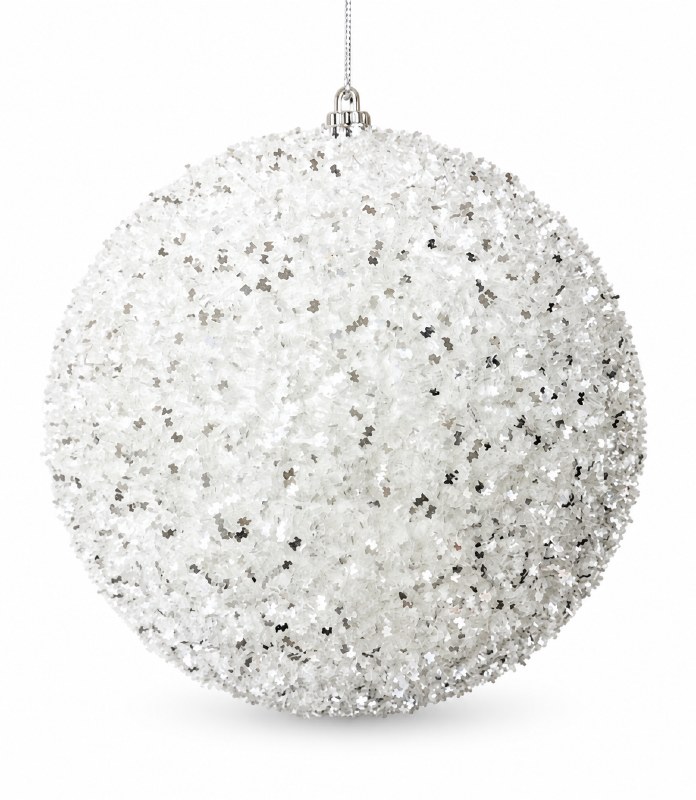 Christmas Bauble White Large 15cm