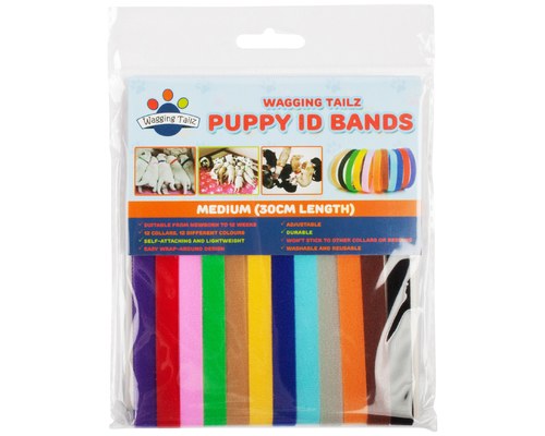 WAGGING TAILZ PUPPY ID BANDS MEDIUM