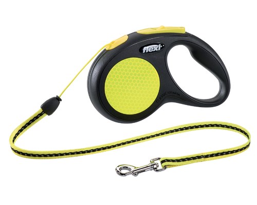 flexi neon dog lead