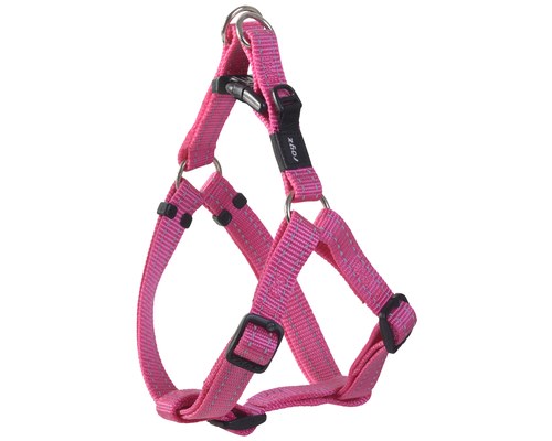 ROGZ SNAKE STEP-IN HARNESS PINK REFLECTIVE MEDIUM - My Pet Warehouse