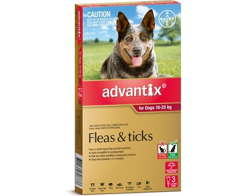 ADVANTIX FOR LARGE DOGS 10-25KG 3 PACK 