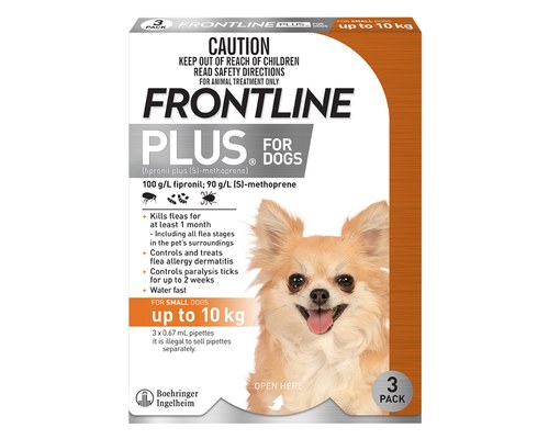 Frontline plus hot sale for dogs orange