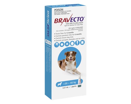 what happens when a tick bites a dog on bravecto