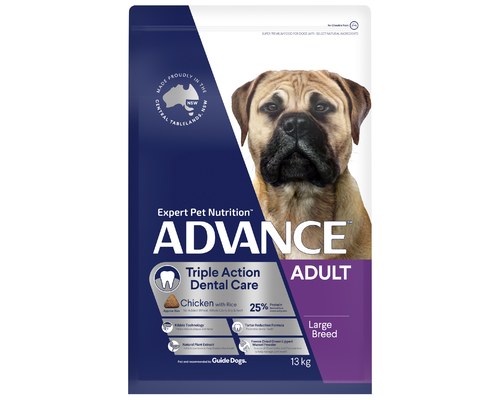 ADVANCE ADULT DOG LARGE+ BREED DENTAL 13KG - My Pet Warehouse