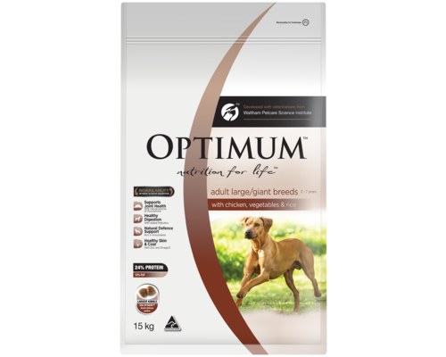 optimum dog food can