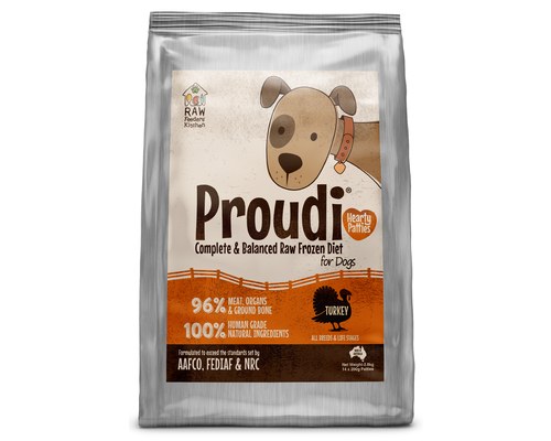 Proudi Raw Feeders Kitchen Turkey For Dogs 2 8kg My Pet Warehouse
