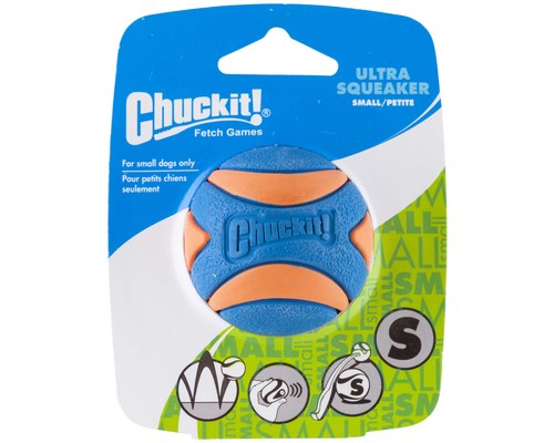 chuckit ultra squeaker ball small