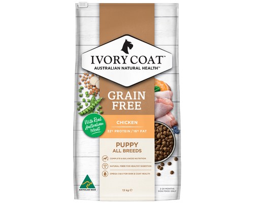 ivory coat grain free chicken puppy